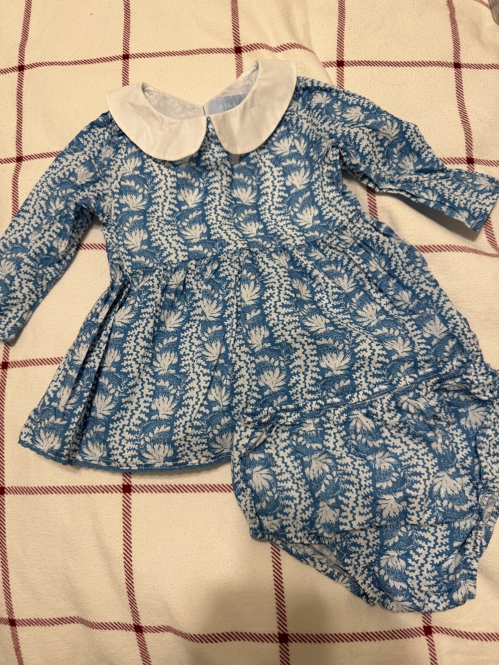 Hill House Tiny Lottie Trailing Vines Dress Cotton